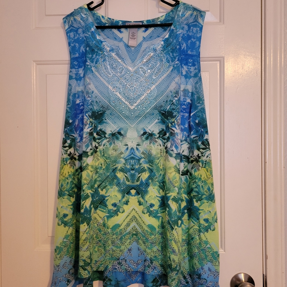 Catherines sleeveless top, 3X